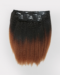 Ombre Kinky Straight Clip-in Extensions